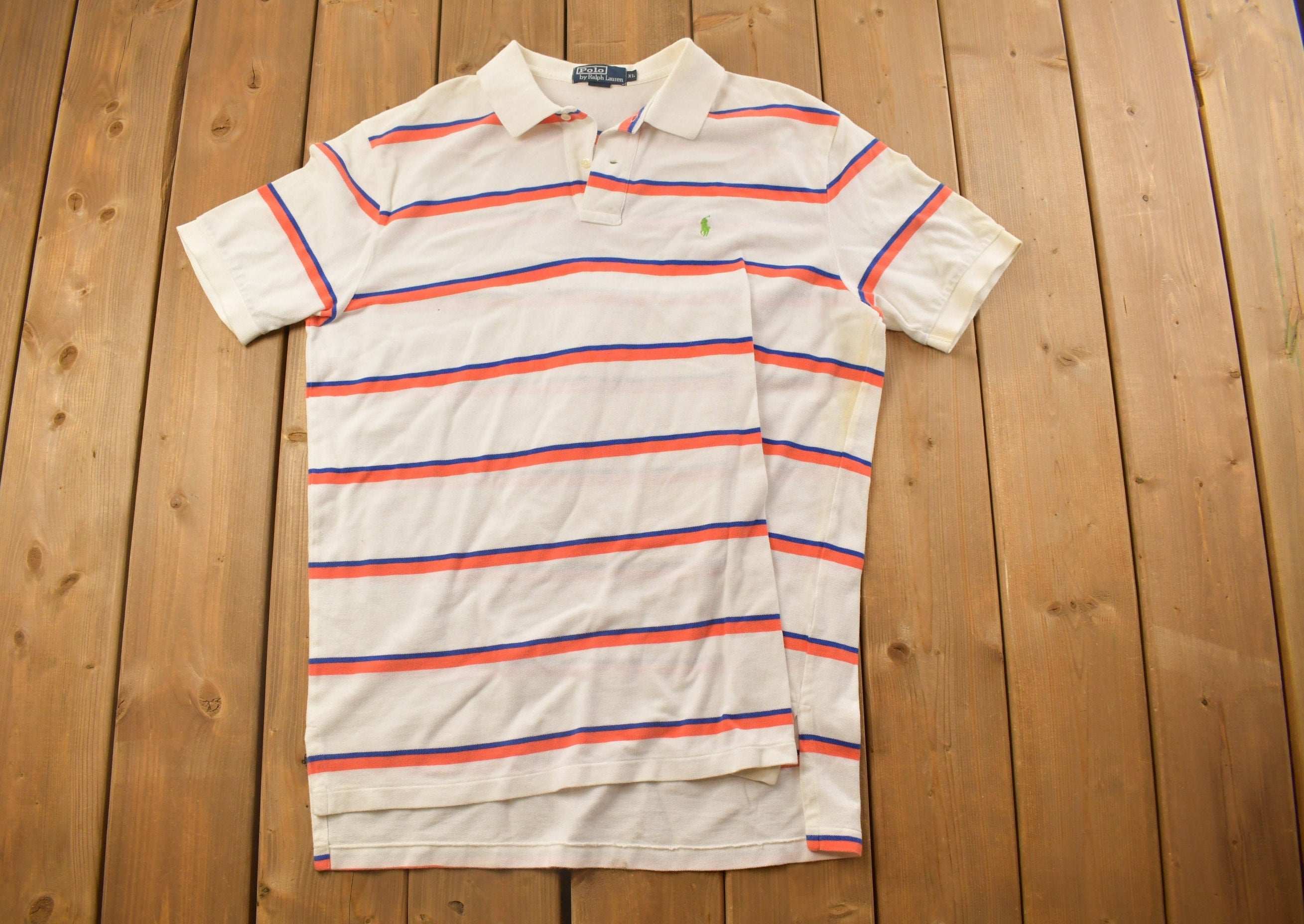 Vintage 1990s Polo Striped T Shirt
