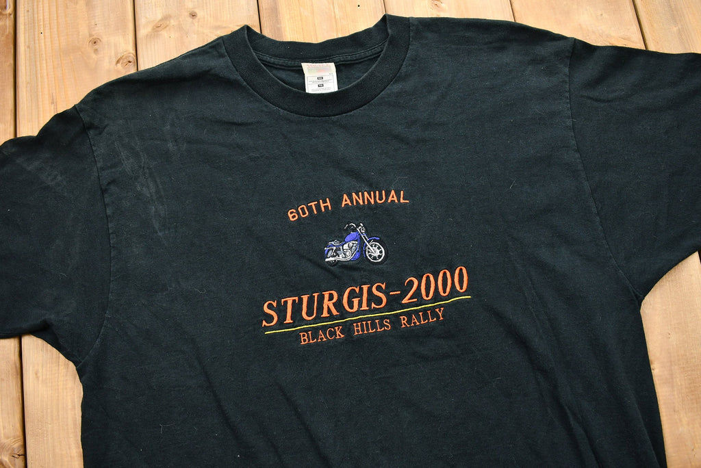 Vintage 2000 Sturgis 60th Anniversary Embroidered T-Shirt
