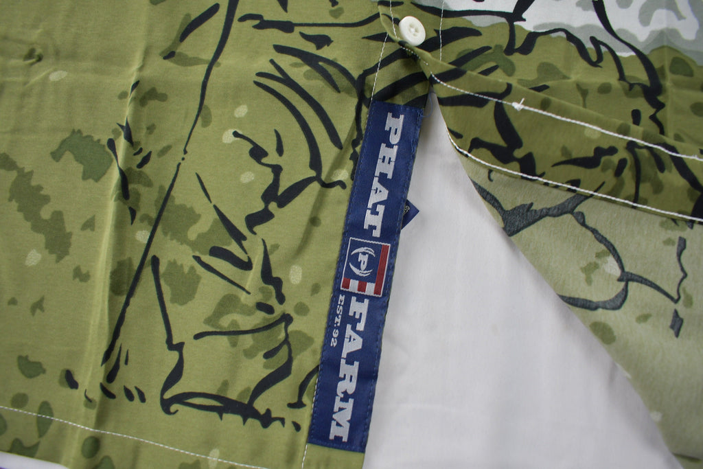 Vintage 1990s Phat Farm Classic All Over Print Button Up Shirt