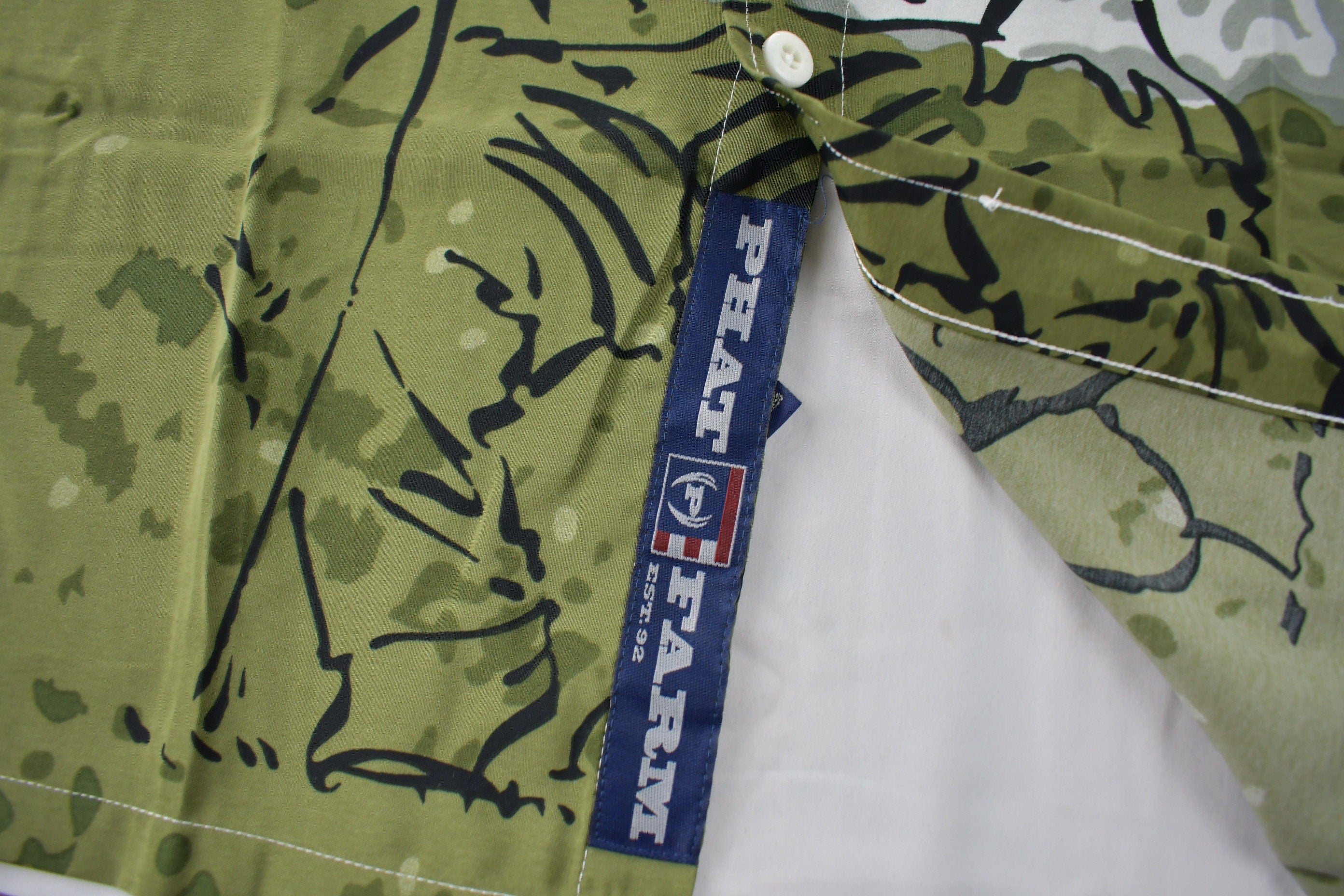 Vintage 1990s Phat Farm Classic All Over Print Button Up Shirt