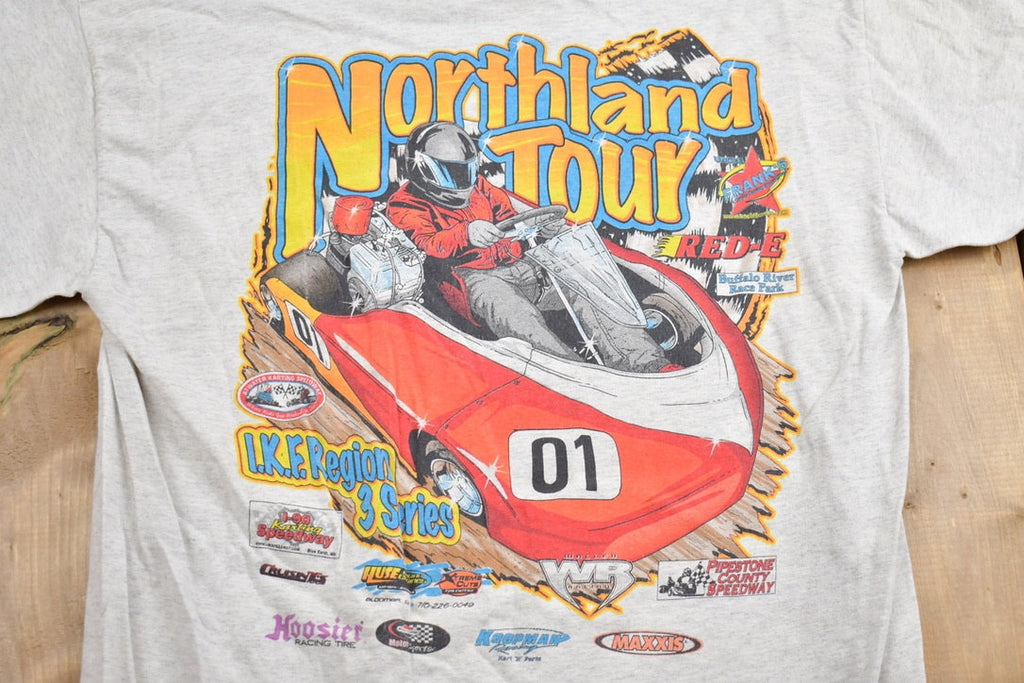 Vintage 1990s Northland Tour Racing Graphic T Shirt