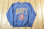 Vintage 1990s Navy Crewneck Sweater Mens M