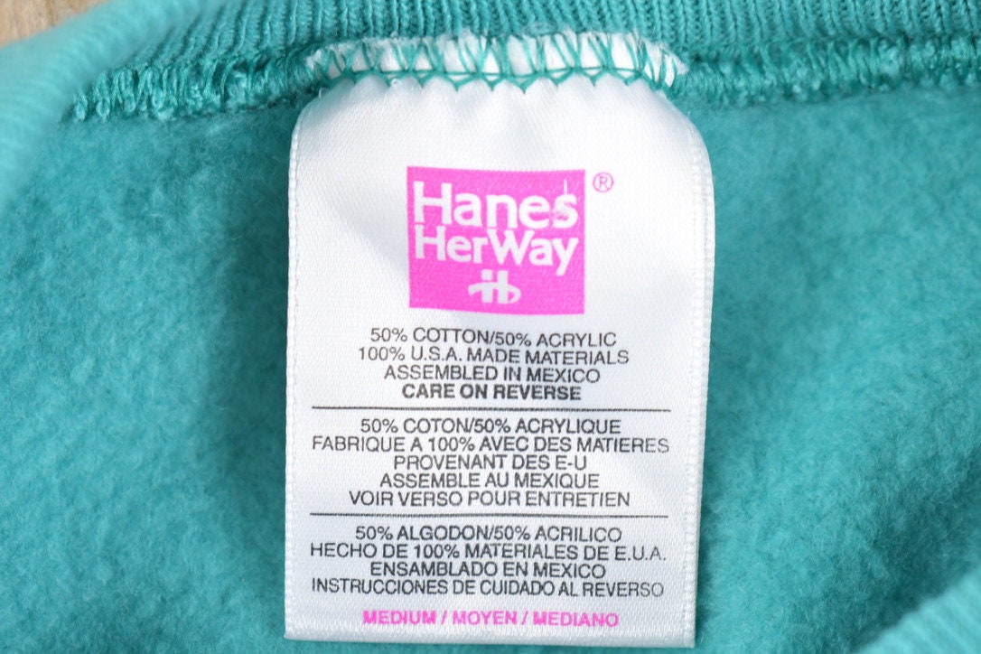 Vintage 1990s Hanes Her Way Raglan Crewneck Sweatshirt