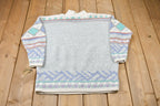 Vintage 1990s Sigrid Olsen Abstract Knitted Sweater