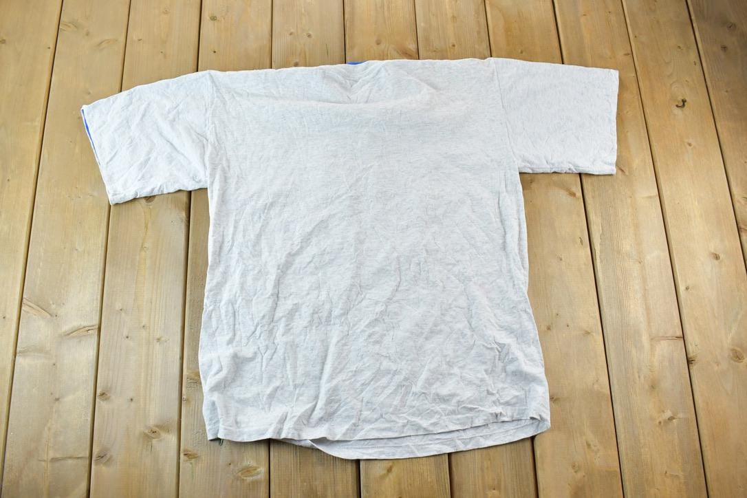 Vintage 1990s Aztec Horse Double Sleeve Outdoors T-Shirt