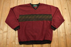 Vintage 1990s Tundra Canada V Neck Knitted Sweater