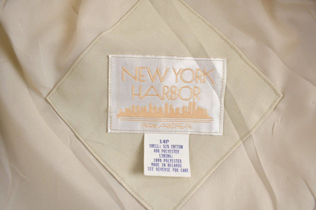 Vintage 1990s New York Harbor Trench Coat