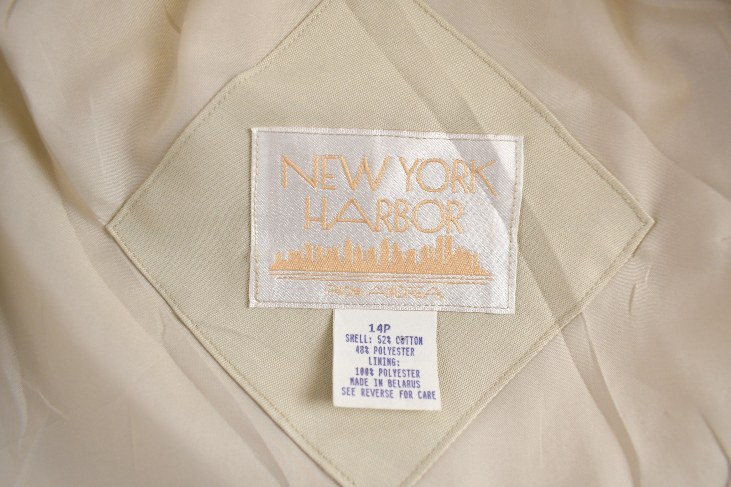 Vintage 1990s New York Harbor Trench Coat