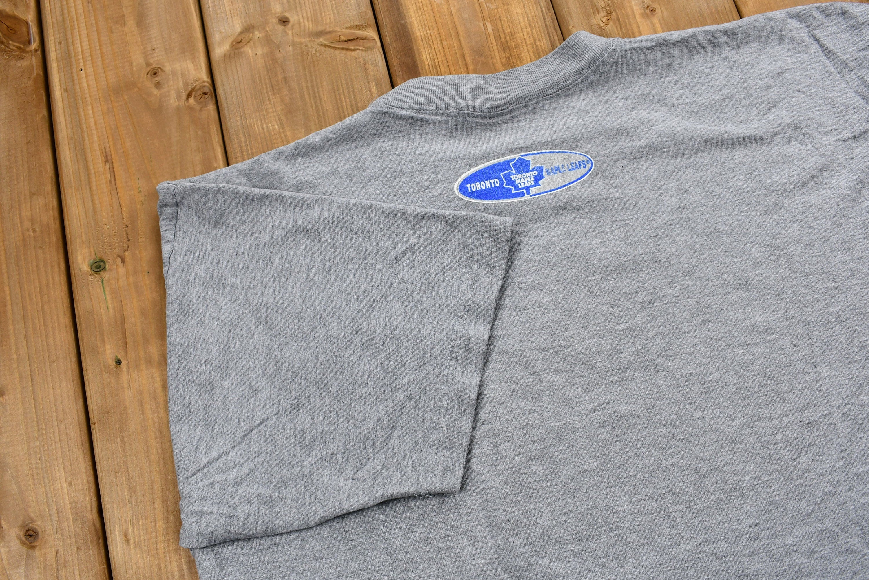 Vintage 1990s Toronto Maple Leafs T-Shirt  NHL  Hard Hitting Hockey  90s Streetwear  Athleisure  Sportswear