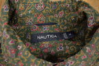 Vintage 1990s Nautica Flower Button Up Shirt