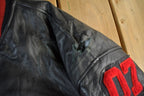Vintage 1990s Collegiate Leather Varsity Jacket Men's 2XL