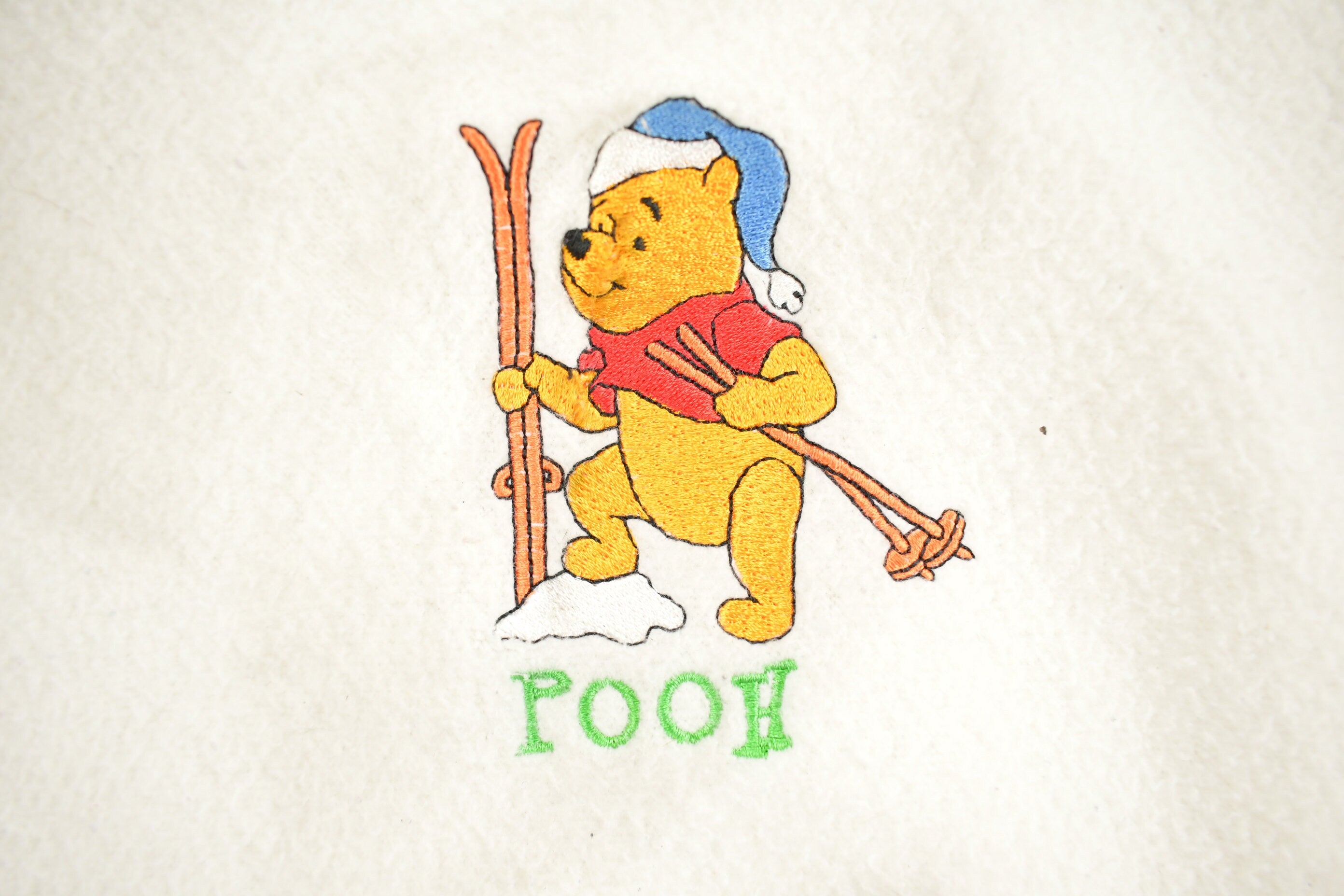 Vintage 1990s Winnie The Pooh Disney Winter Crewneck