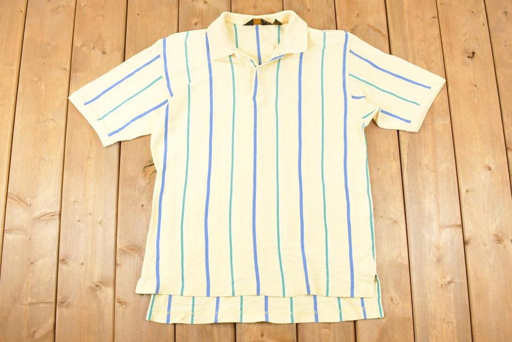 Vintage 1990s Eddie Bauer Striped Button Up Shirt Men's L