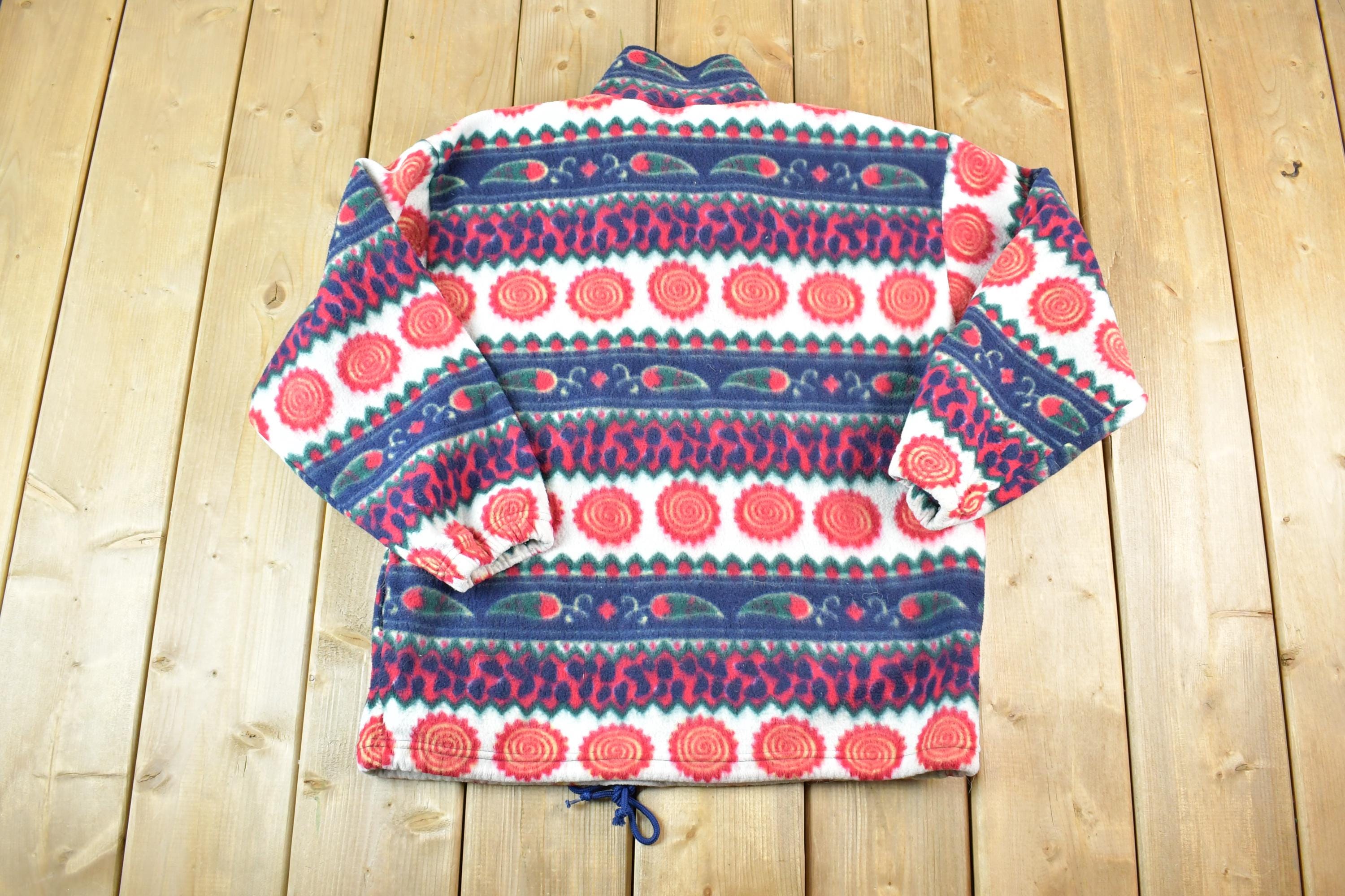 Vintage 1990s Bay Club Fleece Outdoorsman Sweater