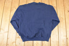 Vintage 1990s Grandpa Cute Embroidered Plaid G Crewneck Sweatshirt Mens L