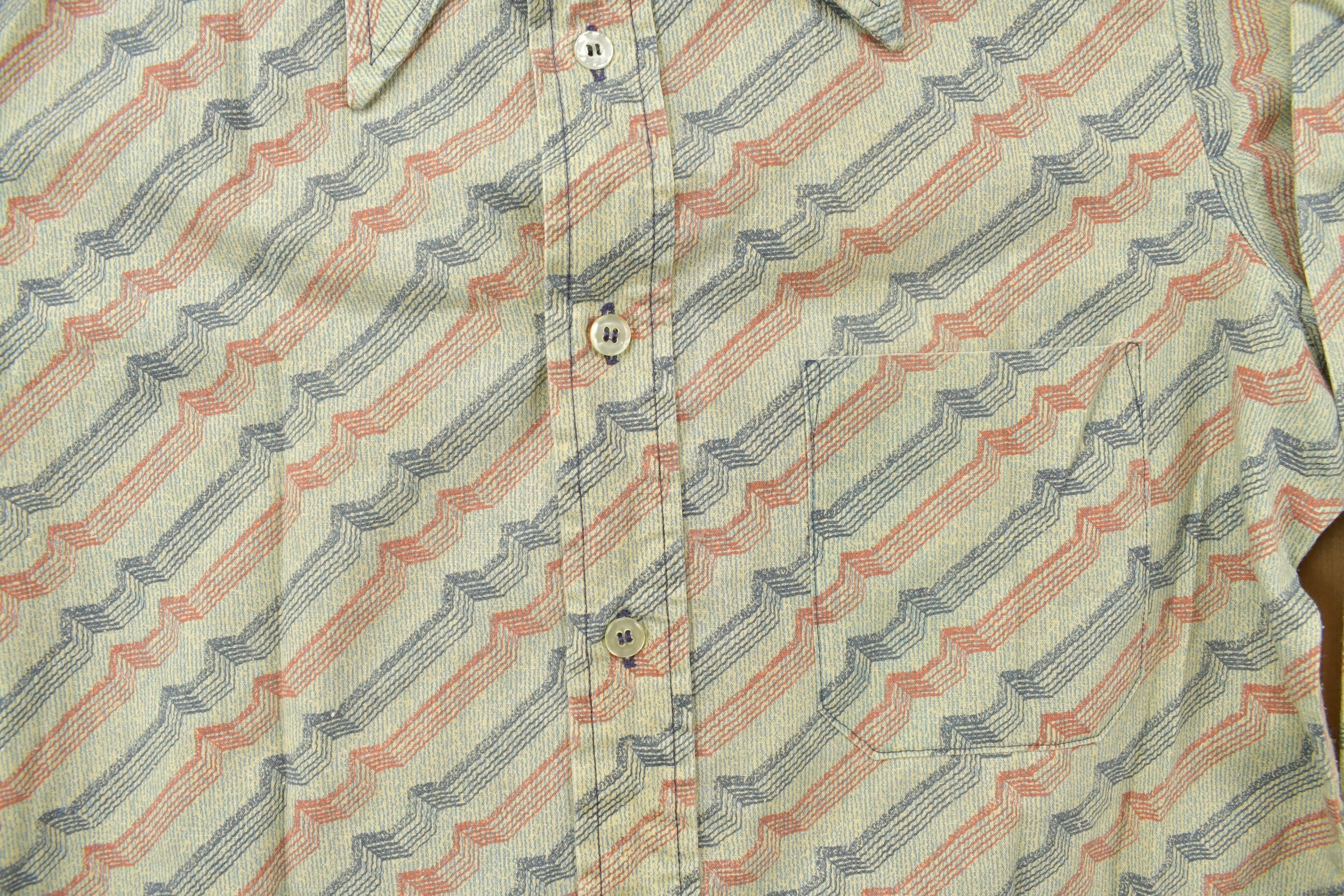 Vintage 1990s Yuk Yuk Abstract Pattern Button Up Shirt