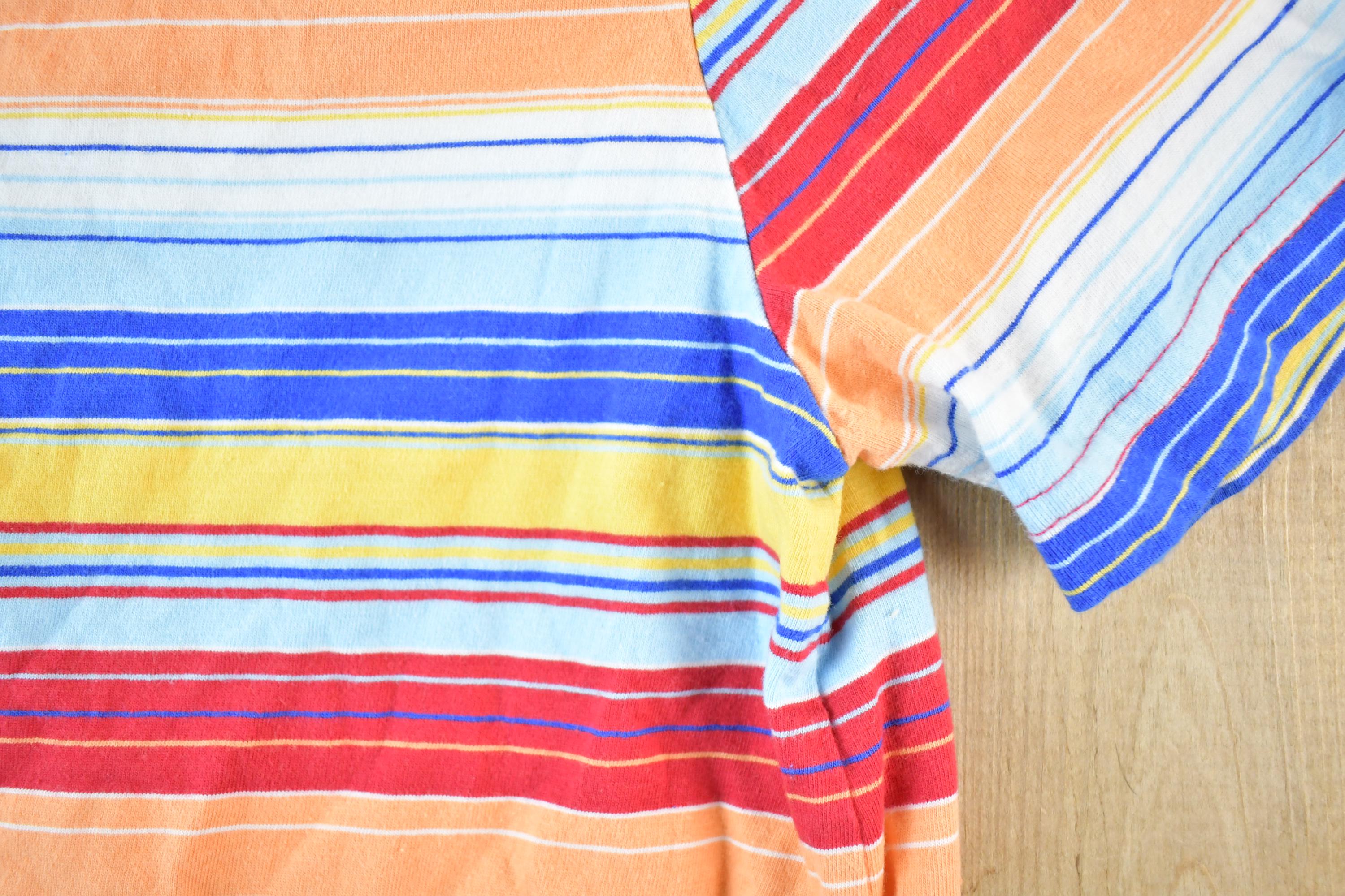 Vintage 1990s BFA Classics Souvenir Striped T-Shirt Women's S