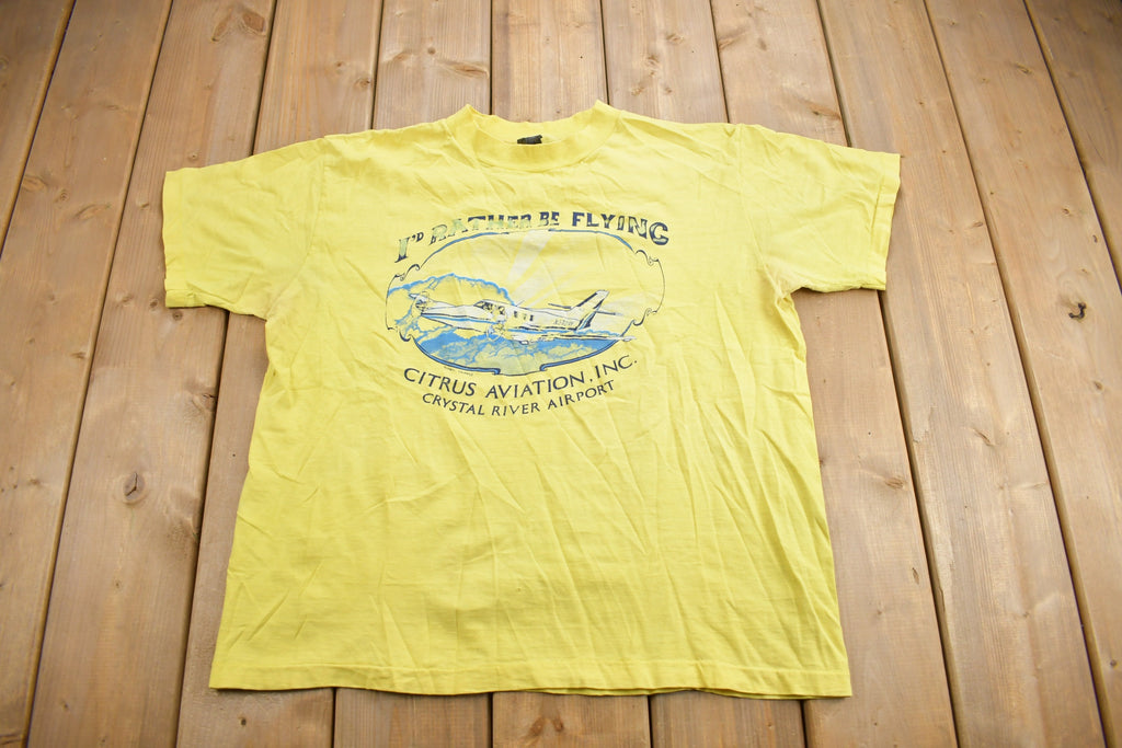Vintage 1980s Citrus Aviation Inc Graphic T Shirt