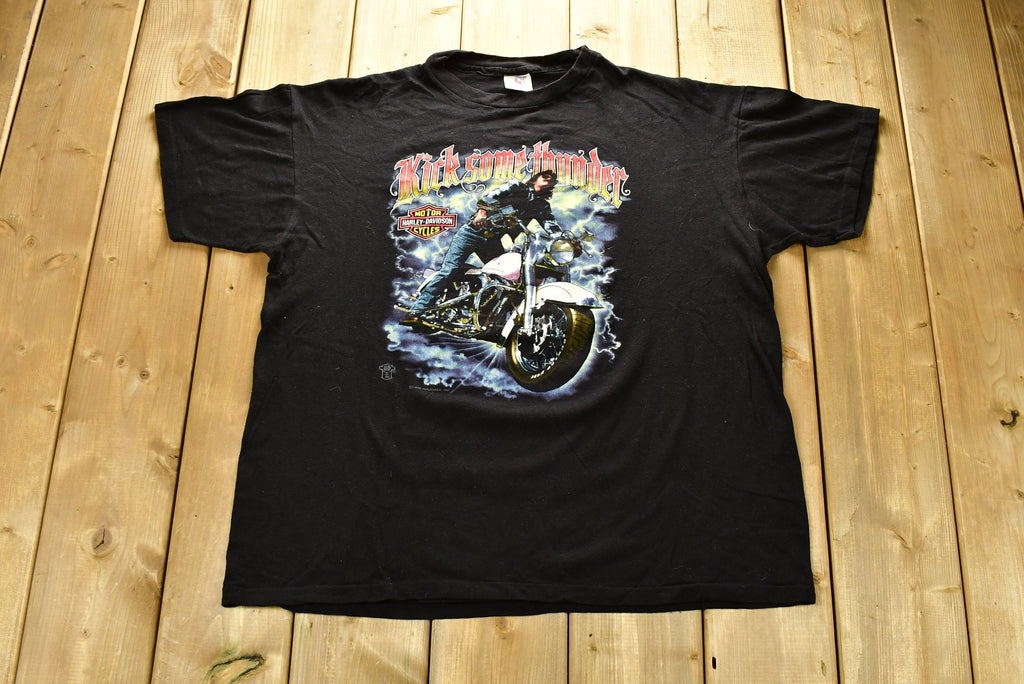 Vintage 1980s Harley Davidson Motorcycles Maine Motorcycle Sales T-Shirt
