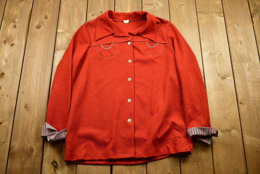 Vintage 1970s Button Up Western Style Shirt