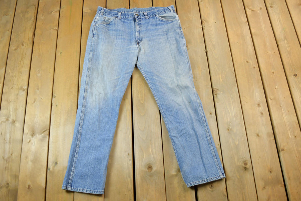 Vintage 1970s Saddle King Denim Jeans Size 40 x 30 Made In USA