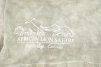 Vintage 1990s African Lion Safari Elephant Theme Graphic T-Shirt