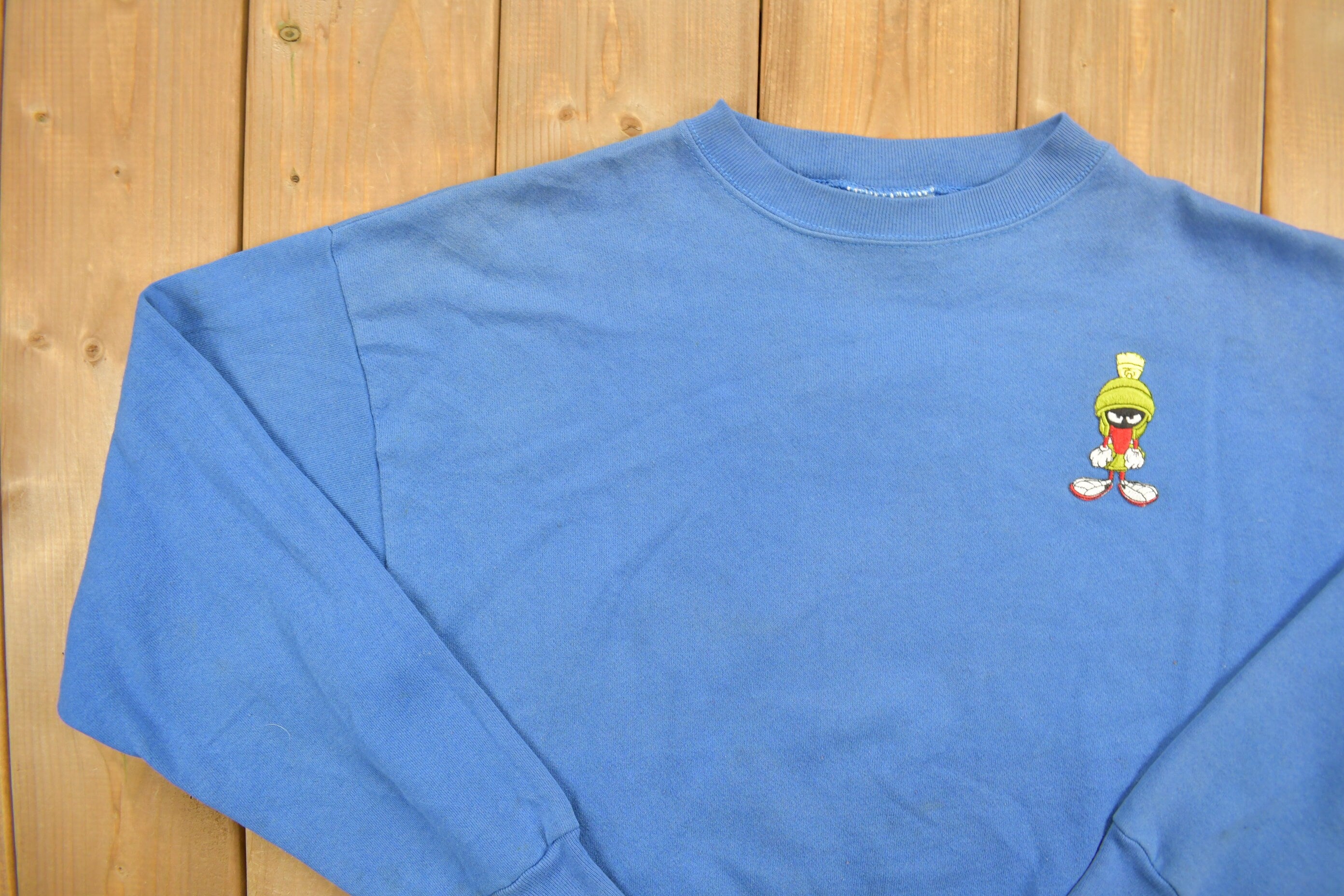 Vintage 1993 Marvin The Martian Looney Tunes Crewneck Sweatshirt