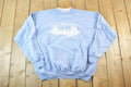 Vintage 1990s Morning Sun Winter Wonderland Double Collar Crewneck Sweatshirt Mens XL