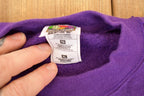 Vintage 1998 Minnesota Purple Pride Graphic Print NFL Crewneck Sweatshirt Men's L