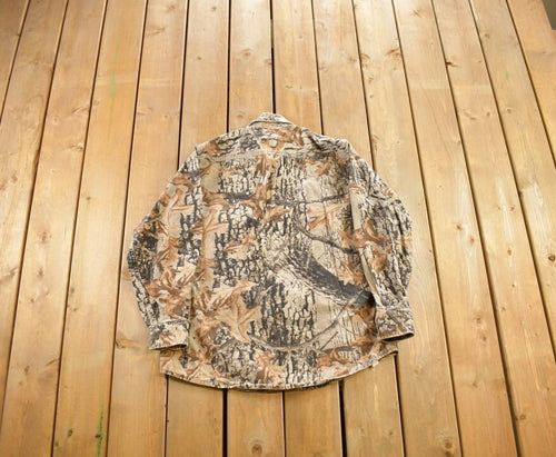 Vintage 1990s Northwest Territory Forest Camo Button Up