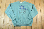 Vintage 1990s Hip Hop Happyface Souvenir Crewneck Sweatshirt