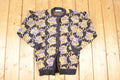 Vintage 1970s Wani Oswal Abstract Wool Knit Cardigan Sweater Women's S