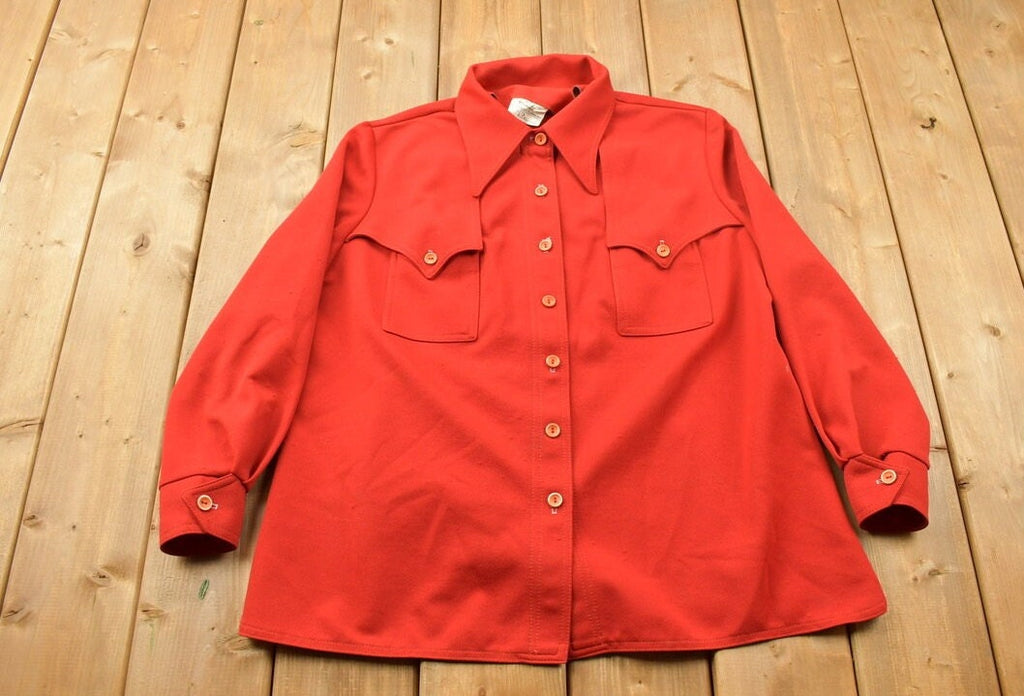 Vintage 1990s Red Button Up Shirt
