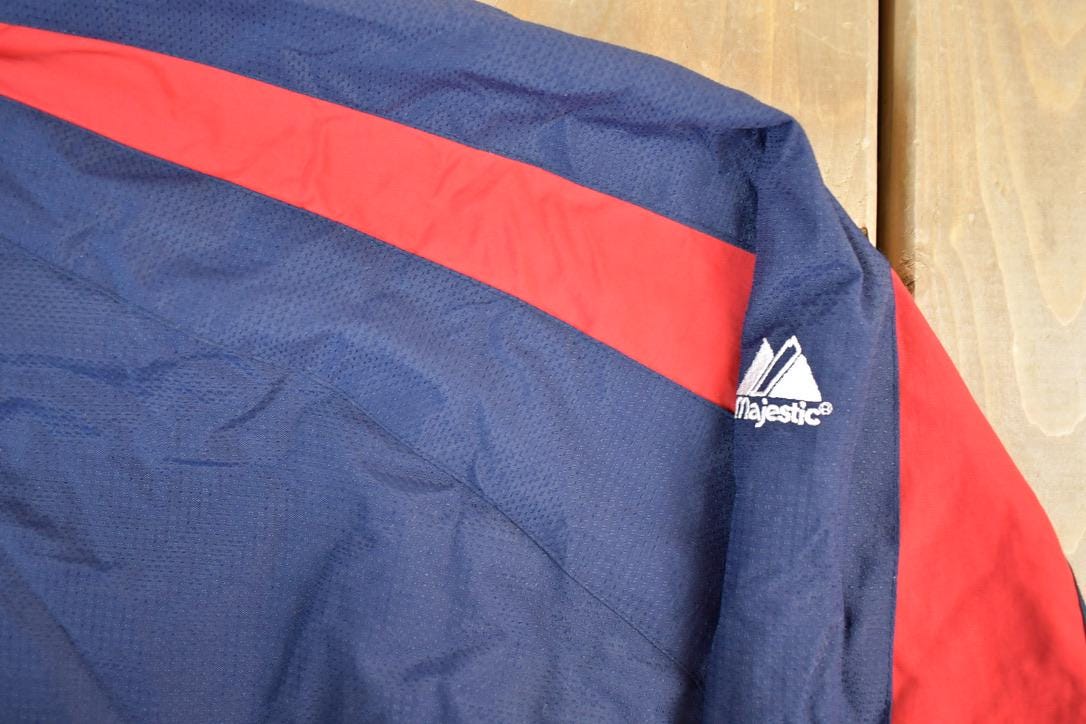 Vintage 1990s Minnesota Twins Majestic Quarter Zip MLB Baseball Windbreaker Jacket
