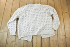 Vintage 1990s Bemidji 100% Wool Knit Button Up Sweater