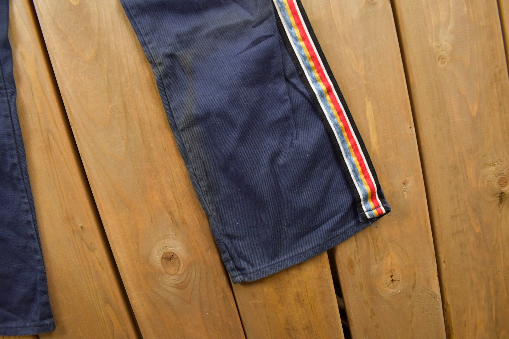 Vintage 1970s Male Slacks Jeans Bell Bottom Trousers Size 27 x 30