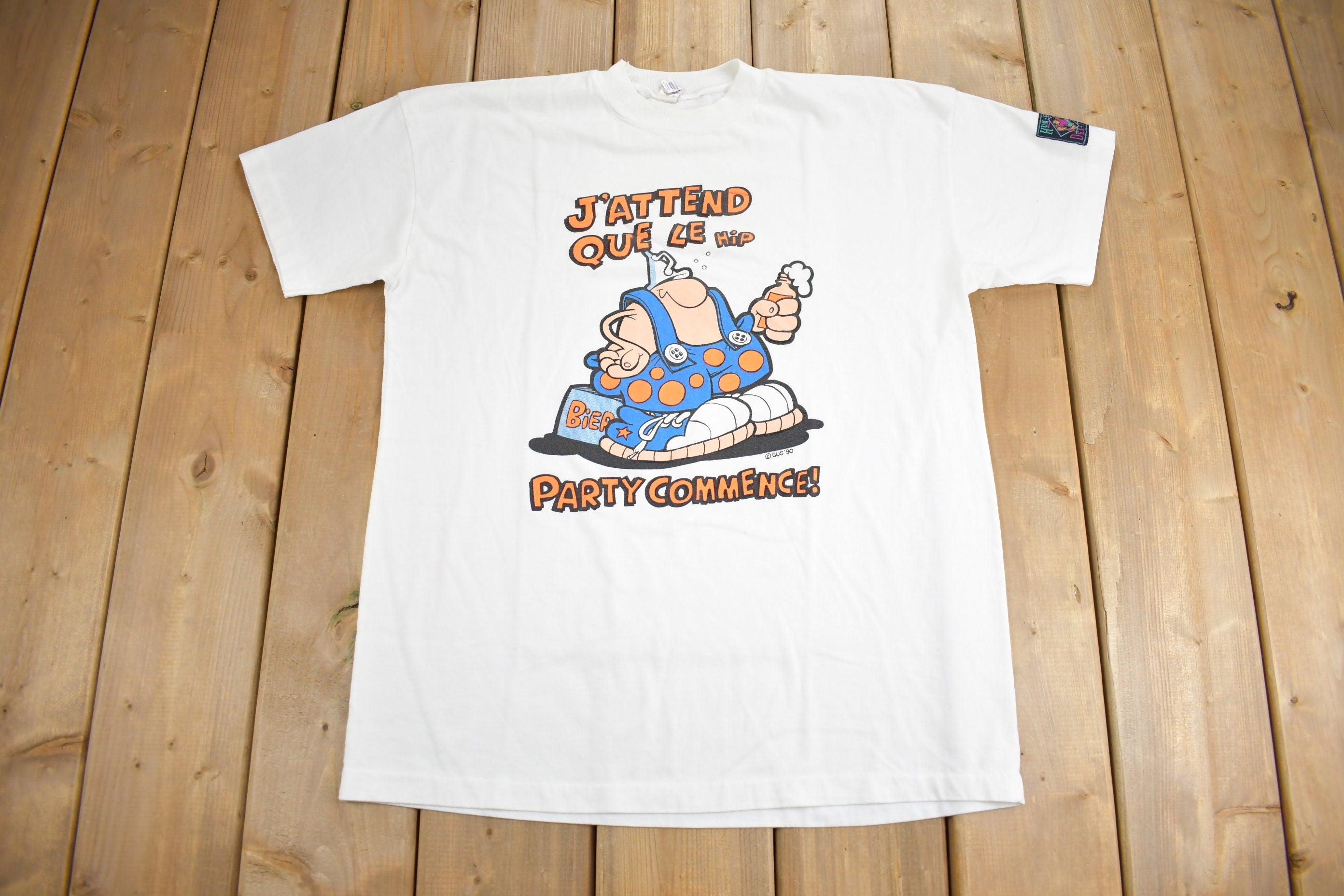 Vintage 1990 Party Commence Graphic T Shirt