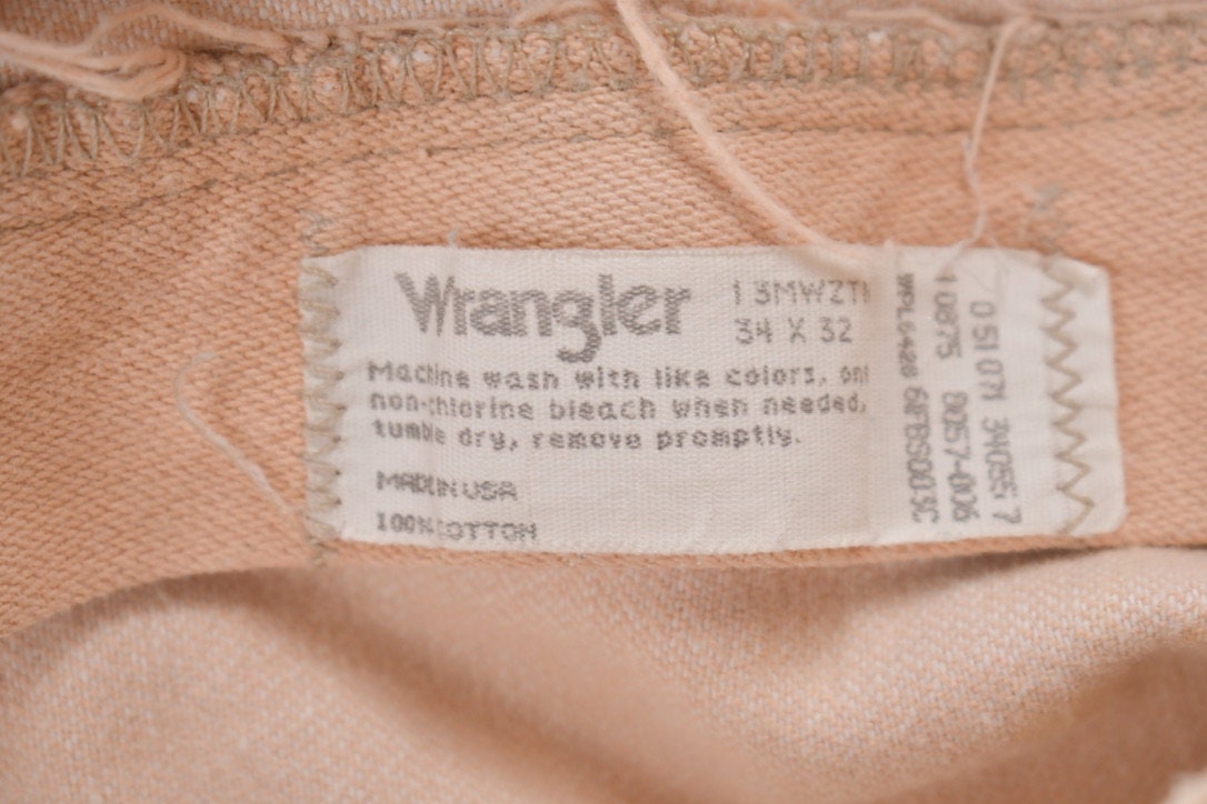 Vintage 1980s Wrangler Pink Jeans Size 33 x 30