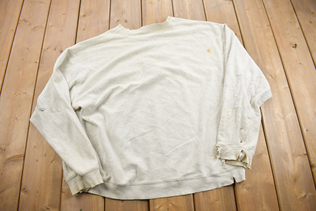 Vintage 1998 Looney Tunes Embroidered Fleece Crewneck Sweatshirt