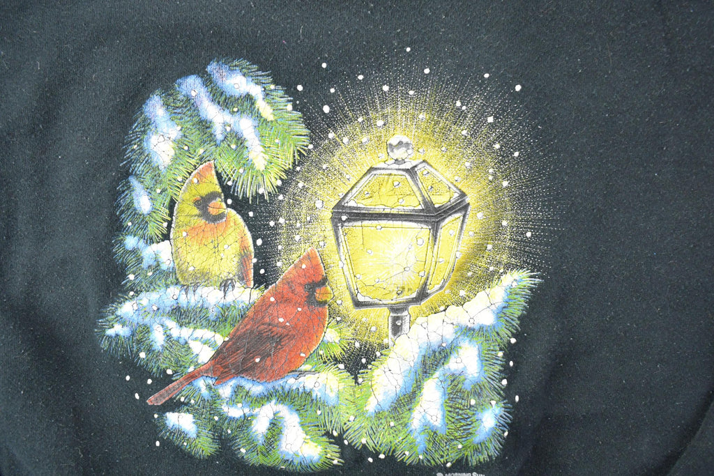Vintage 1990s Morning Sun Double Collar Night Bird Crewneck