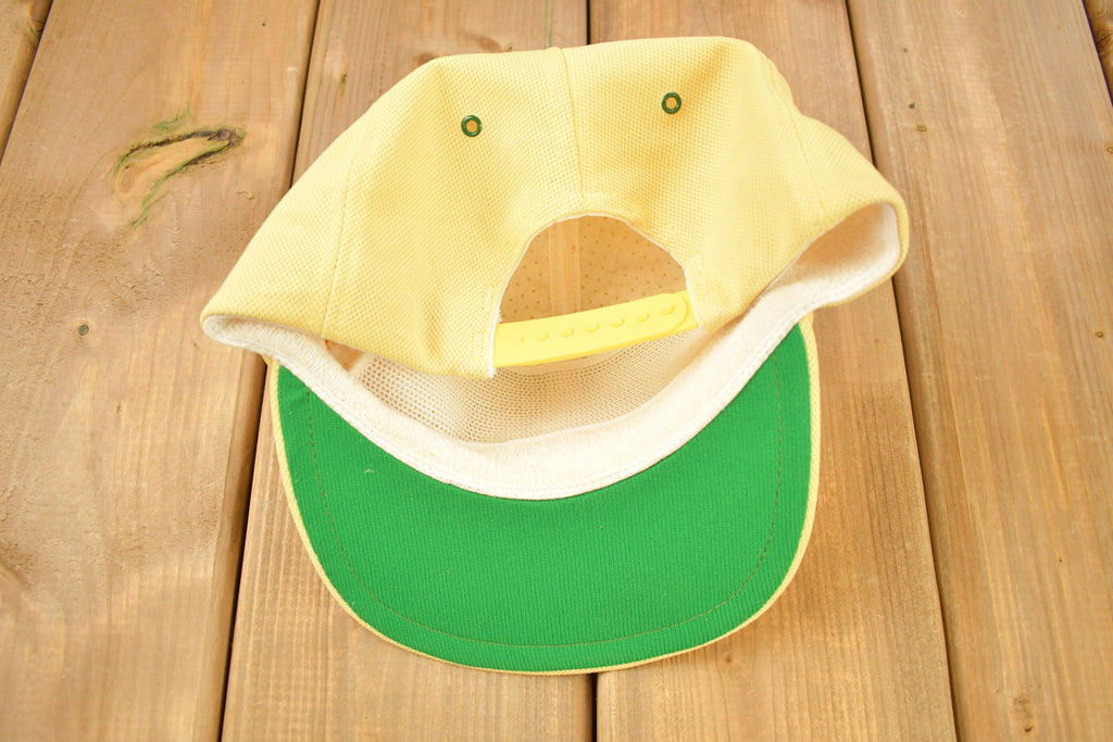 Vintage 1990s MSA Safety Company Yellow Snap Back Hat