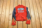 Vintage 1990s Chase Authentics Suede Dupont Nascar Racing Jacket