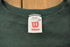 Vintage 1990s Forest Green Wilson Blank Crewneck Sweatshirt