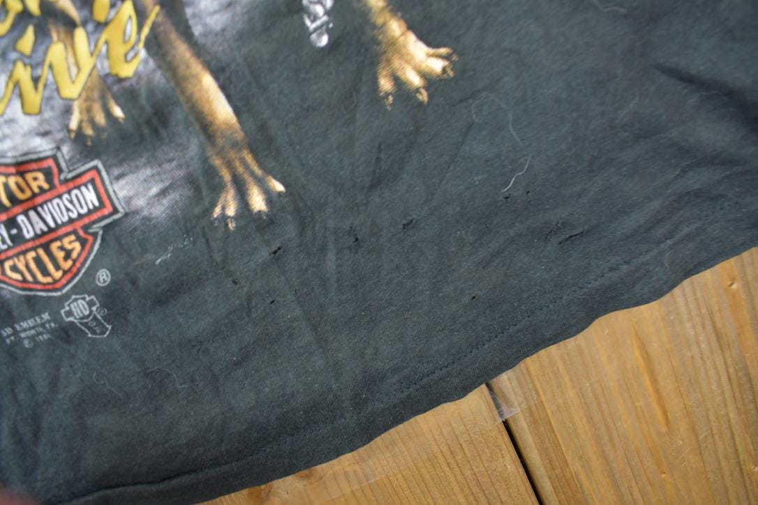 Vintage 1988 Harley Davidson Hamilton ONT Eagle Graphic 3d Emblem Tank Top Shirt