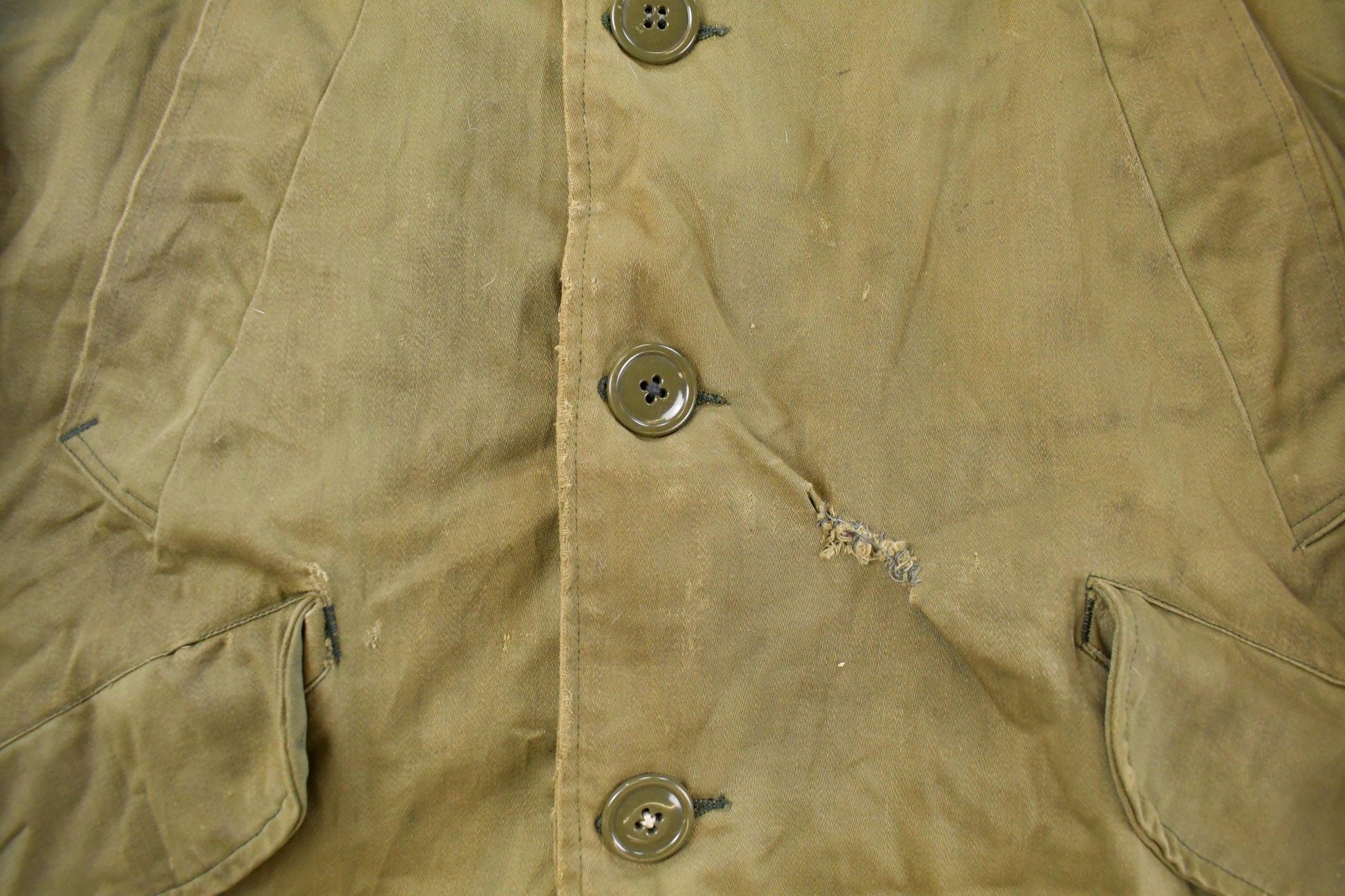 Vintage 1940s WW2 Air Force Type B-9 Parka Flyer Shearling Fur Hood Jacket Men's Large