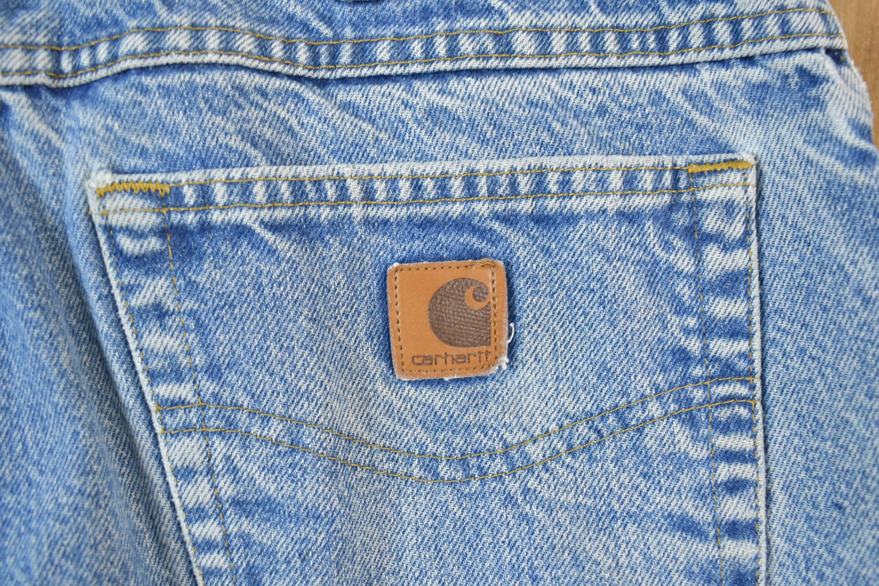 Vintage 1990s Carhartt Lined Work Denim Jeans Size 34 x 32
