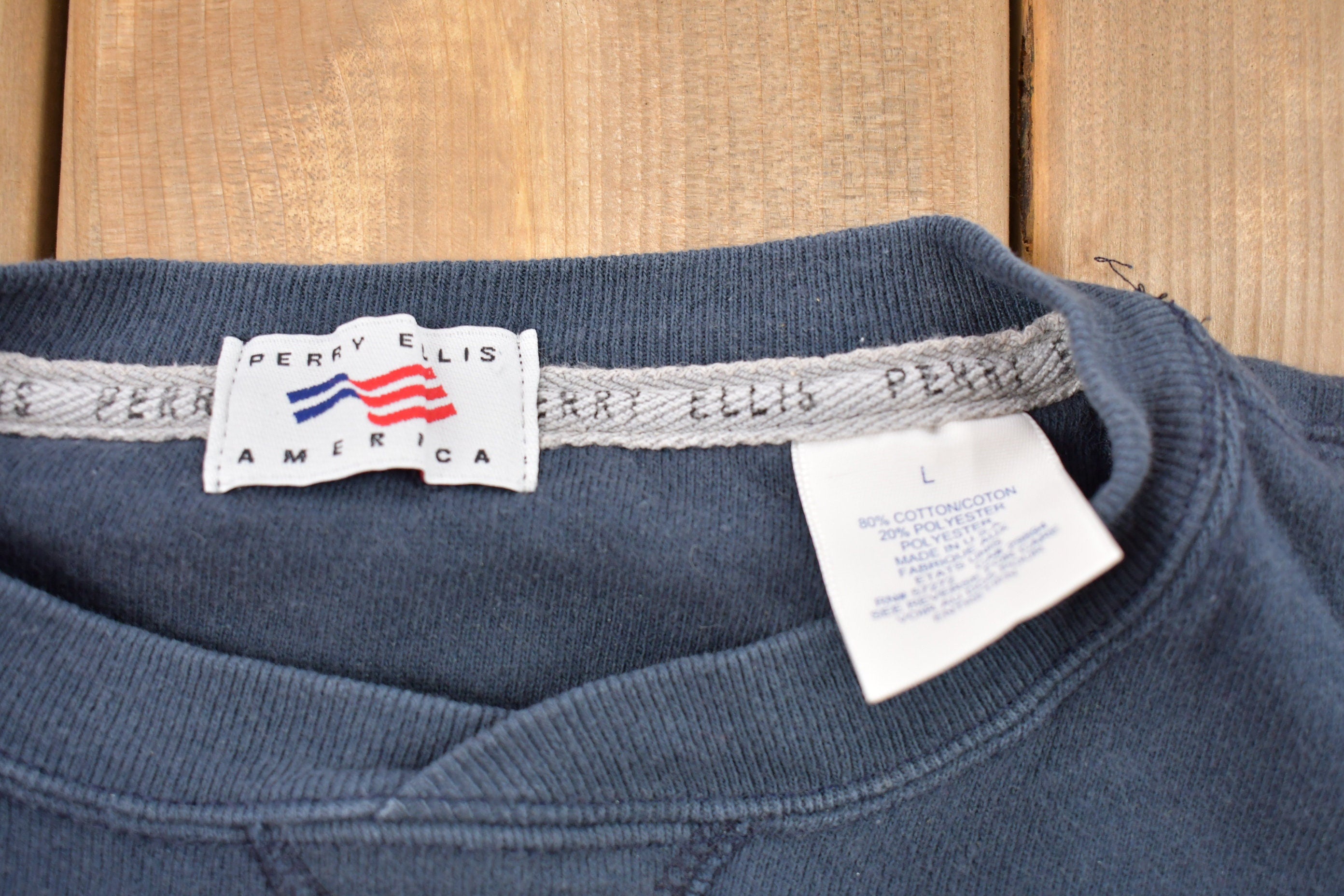 Vintage 1990s Perry Ellis America Crewneck Sweatshirt