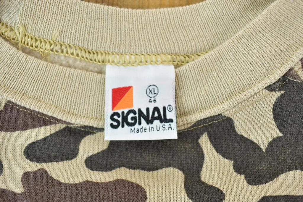 Vintage 1990s Camo Crewneck Sweatshirt