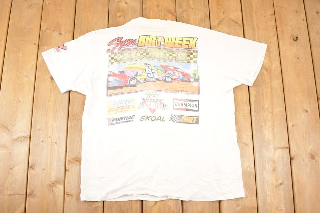 Vintage 1990s Dirt Week Souvenir Racing T-Shirt Men's L