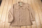 Vintage 1970s Levi's Panatela Tops Western Style Pearl Snap Button Up Shirt Made in USA Size L